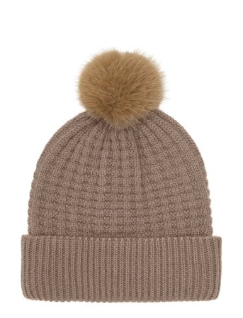 En Fant | Beanie W. Fake Fur W. Lining | 1-3Y