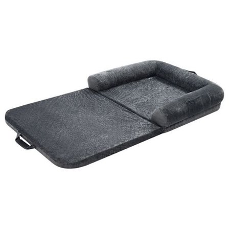 Seng til Hund Menneske-Duoku-179x95x22 cm-Stor Hundekurv-Memory Skum Orthopædisk-Mørkegrå