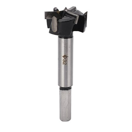 32mm Forstner Borr 3 Flöjter 4 Tänder Karbid Gångjärn Träbearbetning Hålsåg