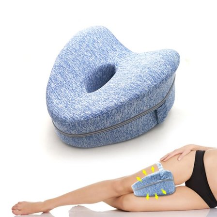 Skumkudde för ben och knän, Blå, Viskoelastisk kudde, Soothing, ZQKLA