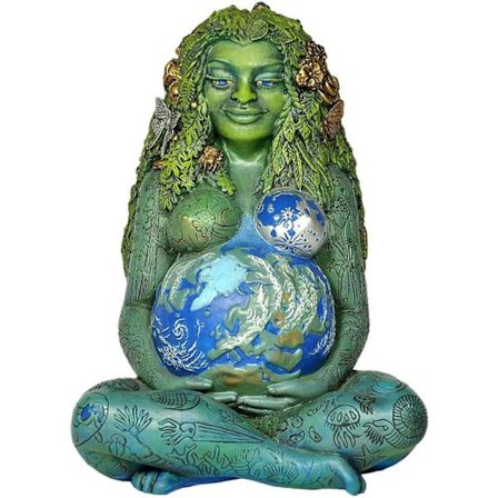 Moder Jord Statue, Gaia Statue Moder Jord Natur Harpiks Figuri