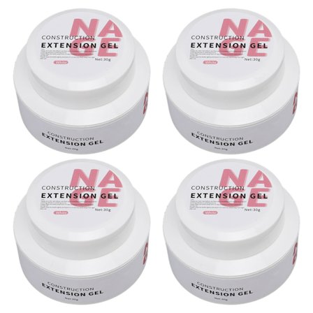 4 st Nail Extension Gel Clear Nail Extension Stärka DIY Manikyr UV Gel för Nail Art