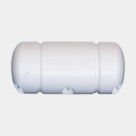 Nárazník na molo Plastimo Bumper 3/4, 18 x 40 cm, rovný, bílý