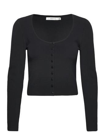 Briellegz Rib Cardigan Black Gestuz