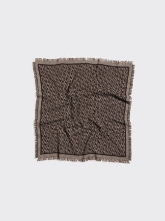 Holzweiler Fine Wool Scarf Monogram - Brown Mix - Unisex - One size