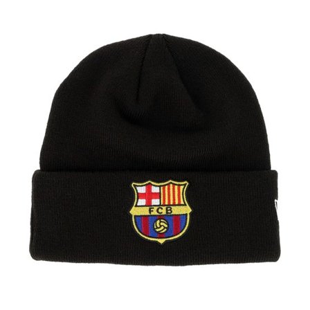 New Era - Football Svart cuff Beanie - Barcelona Core Beanie Black Cuff @ Hatstore