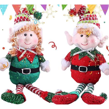 2-pack Juldekorationer Tomtar plyschdekorationer Jul
