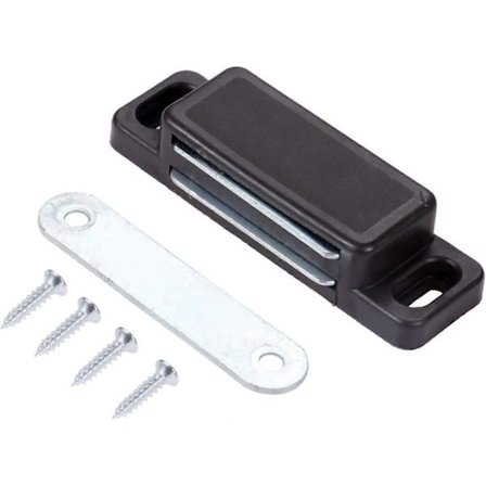 Skyvelås, portboltlås, bolt skyvedørlås, 1 stk magnetisk lås med skrue CSF
