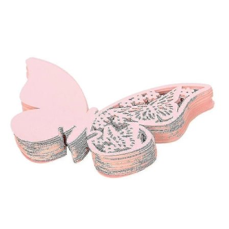 50 st Fjäril Exakt Skuren Vinglas Papper Namn Platskort H