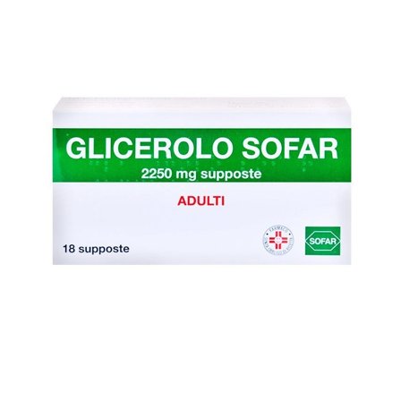 Glicerolo Adulti 18 Supposte Sofar 2250mg