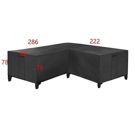 Møbelbeskyttelse trekk beskyttelse for utemøbler hjørnesofa med vanntett brun‘-P533-
