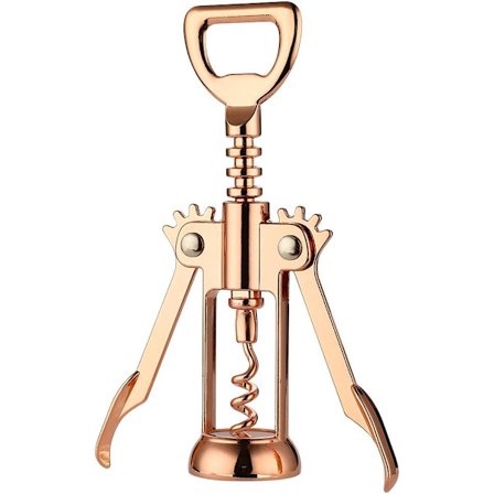 Enkel att använda vingkorkskruv Rose Gold vinöppnare och kapsylöppnare,