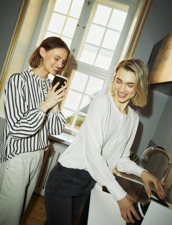 FREE/QUENT Fqnoto-Blouse - Black - M