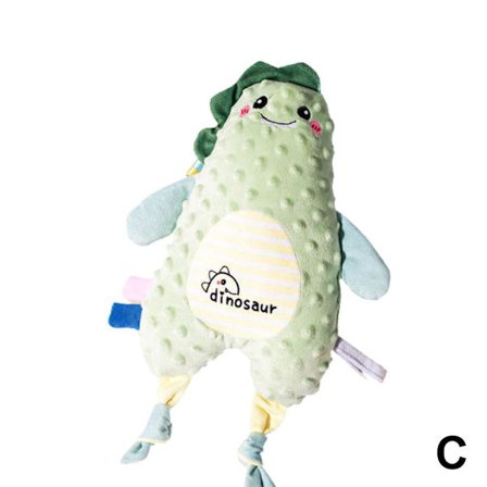 Myk Baby Plysjfilt med Beroligende Håndkle og Biteleker