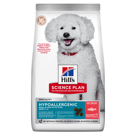 Hills Science Plan - Adult No Grain Small & Miniature Salmon - Dry Dog Food Grainfree 1,5 kg - Hund - Hundefôr & hundemat - Tørrfôr for hund - ZOO.no