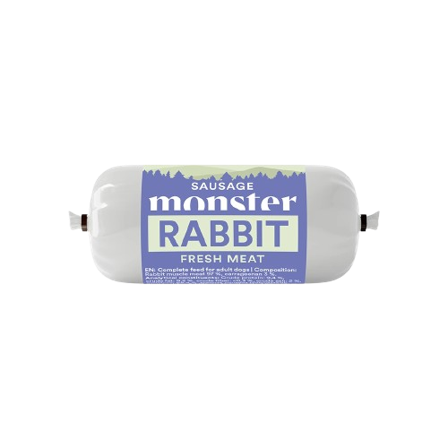 Monster Pet Food - Dog Sausage Rabbit 200 g - Hund - Hundefôr & hundemat - Våtfôr & våtmat - ZOO.no