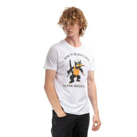 Alpha Industries, Koszulka męska Alpha Industries Patrol Bombing Squadron Tee 108504 09 XL Biały, Mężczyzna, Rozmiar: L