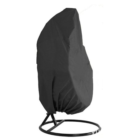 Hängstolsskydd Trädgård Rotting Korg Vattentätt Hängstolsskydd Äggstol Överdrag Stol Vatten- och Dammskydd - 190 X 115cm (Svart)