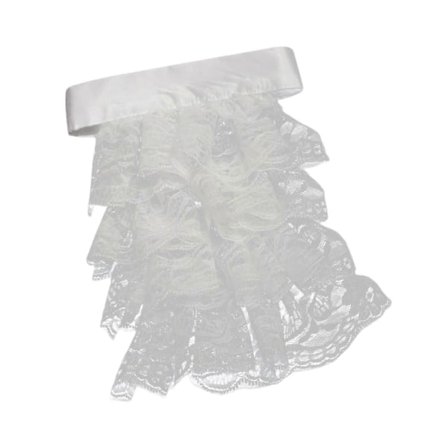 Viktoriansk volangkrage Steampunk Stilren Vit Mångsidig Falsk Krage Scen 4 Lager (4 Lager)