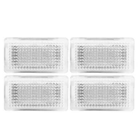4 stk LED-lys for interiør, bagasjerom, frunk, dør, fotbrønn, erstatning for Tesla Model 3 Y S X Blå