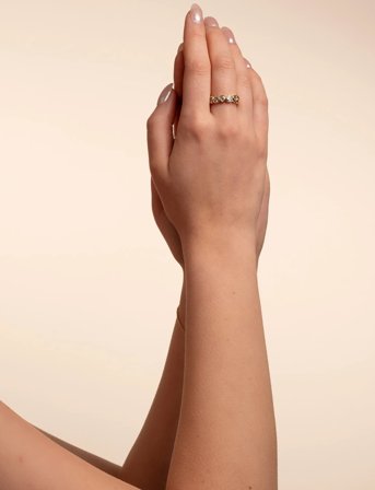 SNÖ of Sweden Lovely Crystal Ring - Gold - S