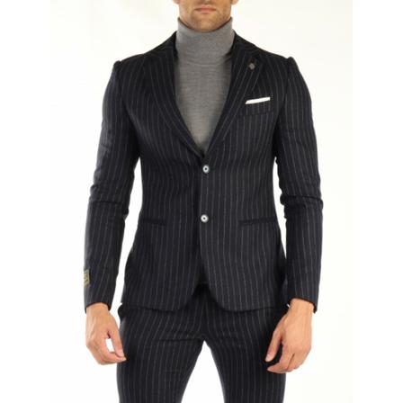 Daniele Alessandrini Formal Blazers Blå, Herre Jakkesæt Blazer