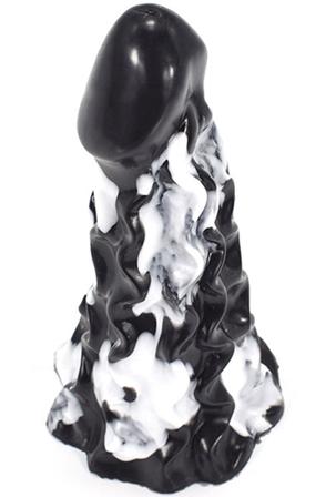 Himiks Dildo Black-White 22 cm Dragon dildo - Blushme.se