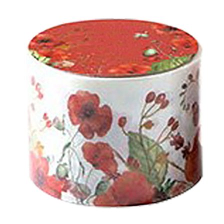 Blomsterskrapbok Tape Akvarell Blomster Dekorativ Tape Vintage Sterk Adhensive Tape for Note Book Fotoalbum