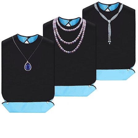 3-pakning Vaskbare voksen-smekker for eldre, spisesmekke for voksne