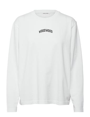 Astrid Ivy Ls Langærmet T-shirt Hvid Wood Wood