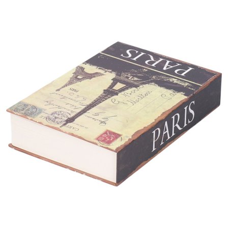 Innovativ sikkerhedsboks med nøgler, simuleret bogform, kontanter, møntopbevaring, låsbar kasse