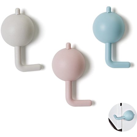 ING Barnesikring Skap 3 Stykker Selvklebende Barnesikring Barnesikring for Skap og Skuffer Skaplås Babysikkerhet Skuffebeskyttelse Barn