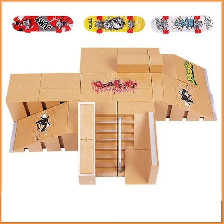 Finger Skate Ramp Sæt Finger Skate Kit Finger Skate Skateboard Og Finger Playset Børnegaver