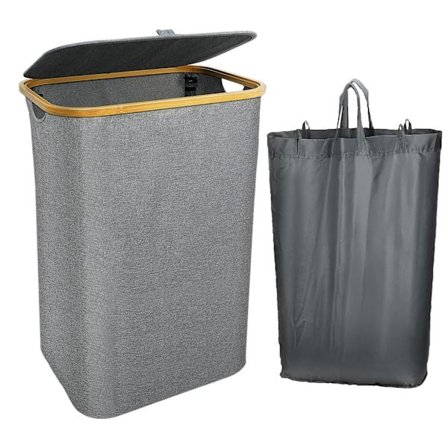 Tvätthållare med lock - tvättkorg 44*33*73cm