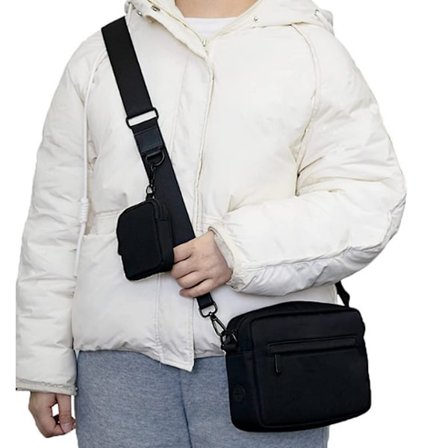 Tyylikäs Crossbody laukku naisille Black