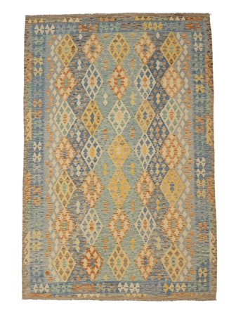 Tejida A Mano Kilim Afghan Old Style Alfombra 206X291 De Lana