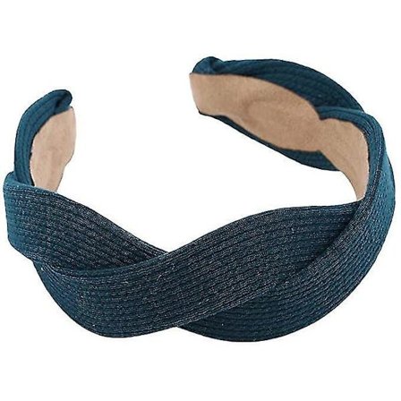 Bred Side Cross Hodebånd Søt Retro Hårbånd Kvinner