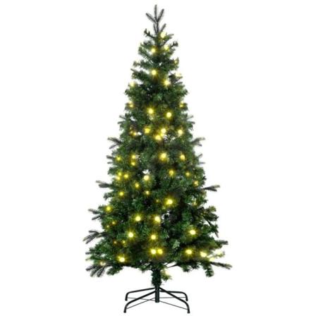Rootz Julgran - Konstgjord Gran - Konstgjord Gran Julgran - Med Fairy Lights - Grön - Plast - 86 x 86 x 180cm