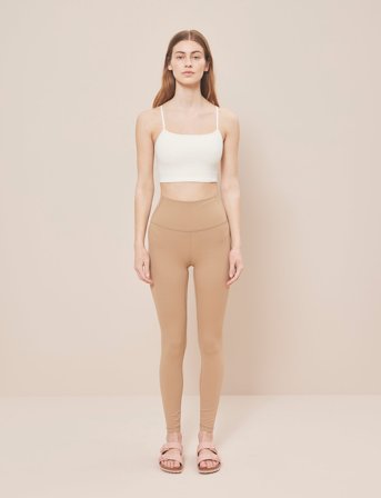 Moonchild Yoga Wear Lunar Luxe Bra Top - Cream - L