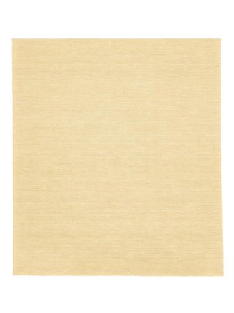 Handloom Flat 200X250 Giallo Polvere Monocromatico Tappeto Di Lana
