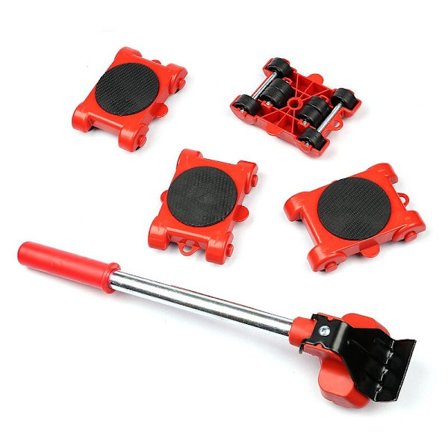 5 stk møbelflytter for løfting av hjemmelaget flytting av tunge møbler Flytting av løfteskyvere Sett Håndbærende verktøy