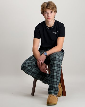 Björn Borg CORE FLANNEL PYJAMA PANTS Blau Pyjamas/Pyjamahosen Jungen - Kids Brand Store