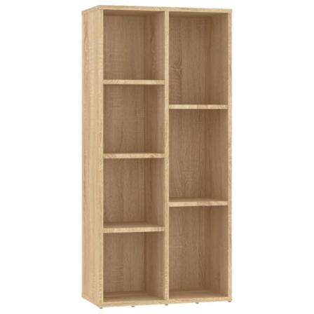vidaXL Bokhylla sonoma-ek 50x25x106 cm konstruerat trä Brun