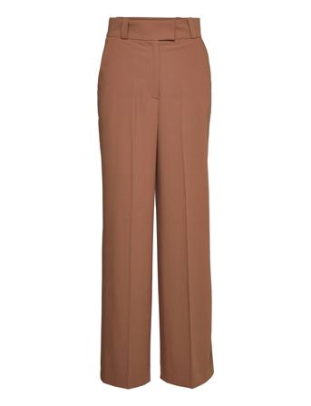 Peony Rose Trousers Suoralahkeiset Housut Ruskea IVY OAK