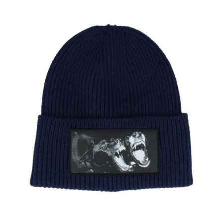 Calza Pennello - Blå cuff Beanie - Dogs Oxford Beanie Navy Oversized Cuff @ Hatstore