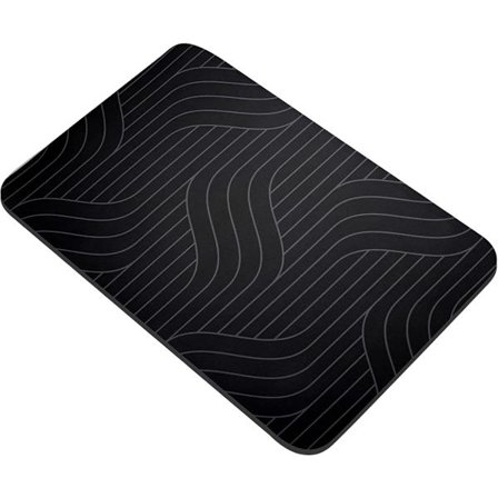 ING Diatomitsten Badrumsmatta Snabbtorkande Halkfri Badrumsmatta Diatoméjord Badrumsgolvmatta Matta 40x60cm Svart