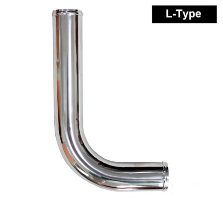 R-EP Universalt Luftinntaksrør 63mm 2.5inch Aluminiumsrør for Racingbil Intercooler Luftinntak 0/45/90/180 Grader L S Type