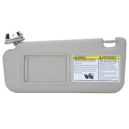 Vasen kuljettajan puolen aurinkosuoja 74320‐42501‐B2, sopii RAV4 2006‐2009 harmaa