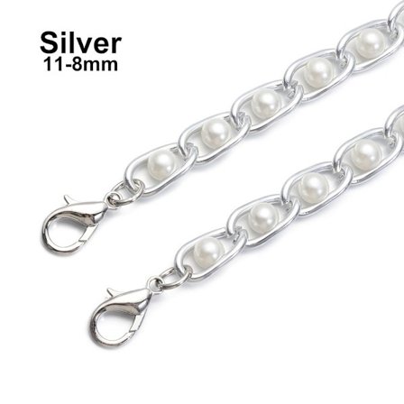 1st Väskor Kedjor Väska Bälte SILVER 11-8MM