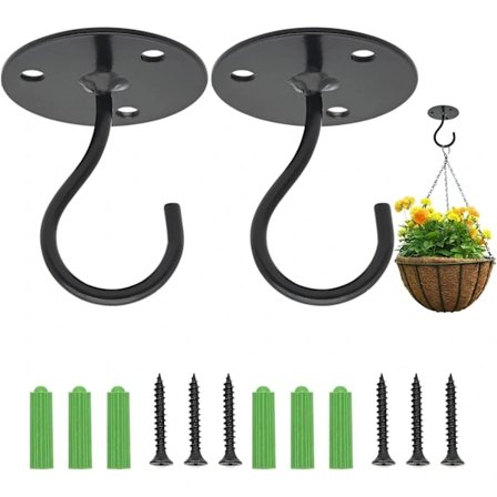 2 st Tak krokar, Metallväggkrokar med skruvar[co]